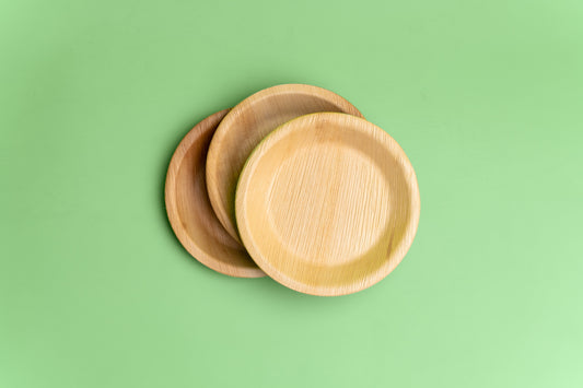 Shallow Round Leaf Plate - 8 Inch