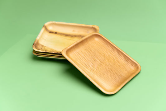 Rectangular Leaf Plate - 9 Inch