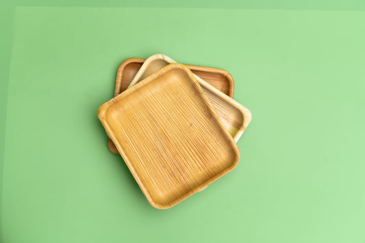 Rectangular Leaf Plate - 9 Inch